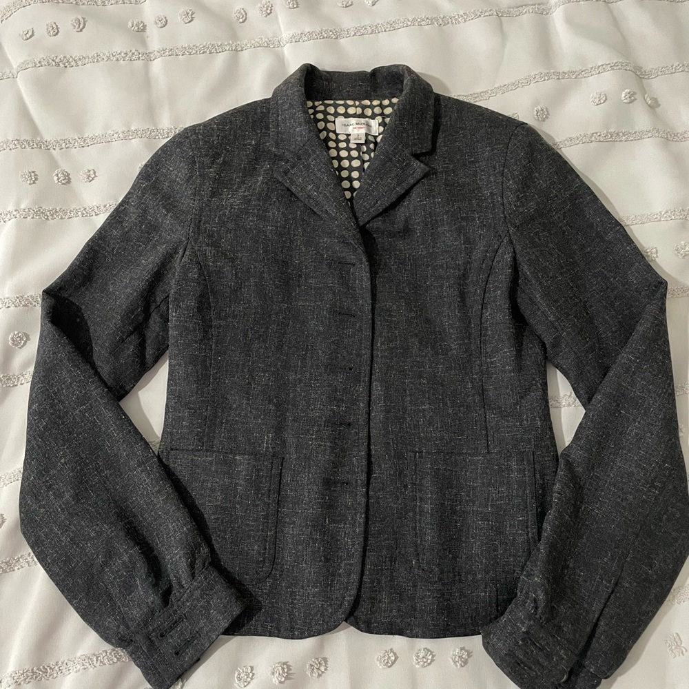 Isaac Mizrahi Charcoal Blazer